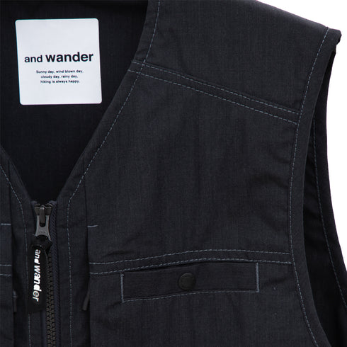 And Wander Kevlar Vest Charcoal 621143 Degli Uberti